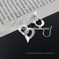 Beautiful Heart Shape Earring with Stone in the Heart Earring jewelry Earring DS014